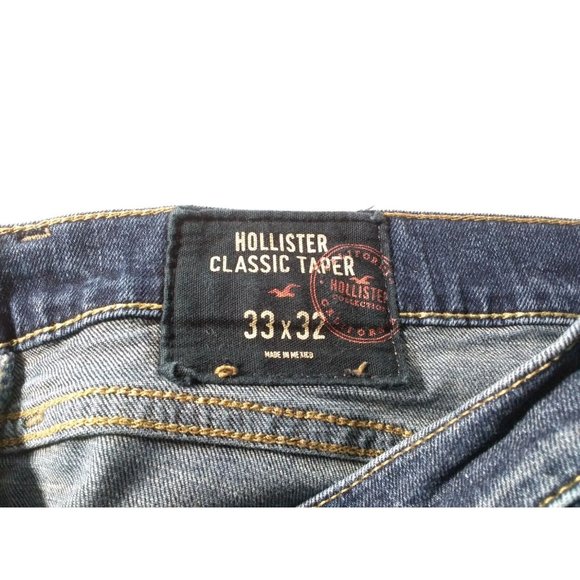 Hollister Classic Taper Distressed Men's Jeans Sz 33x32 (33x31) - Picture 5 of 5
